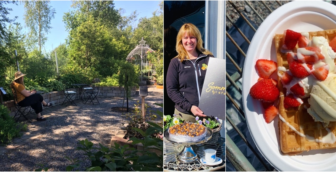 trädgårdscafé, café, cafe, kaffe, Annicas Handelsträdgård